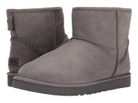 New UGG Shearling Boots for Men - Classic Mini Deco Capra - Grey Leather Online